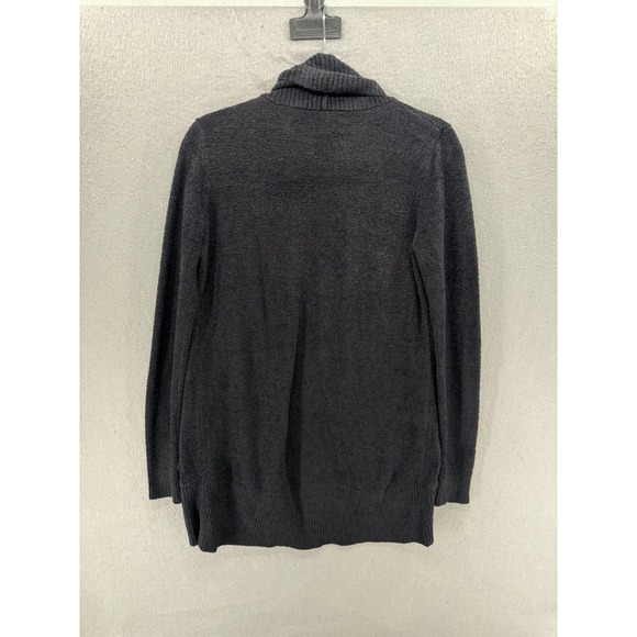 Barefoot Dreams CozyChic Lite Circle Cardi Black Cardigan Sweater Size M 452 - Picture 4 of 10